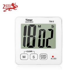 Кухонный таймер обратного отсчета, секундомер сигнализации механический кухонный таймер с сенсорным экраном TM-5 цифровой таймер