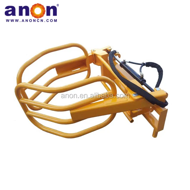 ANON hay Bale Grab High Quality Hydraulic Tractor Silage Bale Grab Bale Gripper