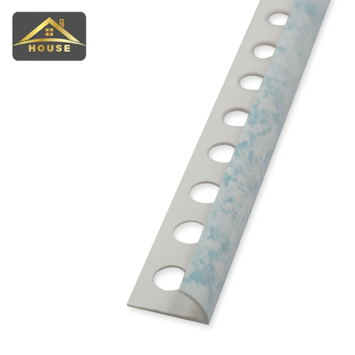 Foshan Manufacture FSF High Quality PVC Tile Trim Round Opened Shape Use for Wall and Floor Decoration