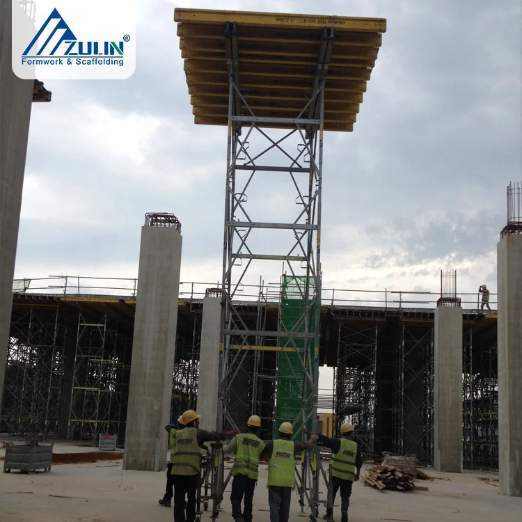 ZULIN European Style Galvanized Steel Modular Movable Scaffolding Prop Floor Slab Beam Formwork System Hotels Certified SGS