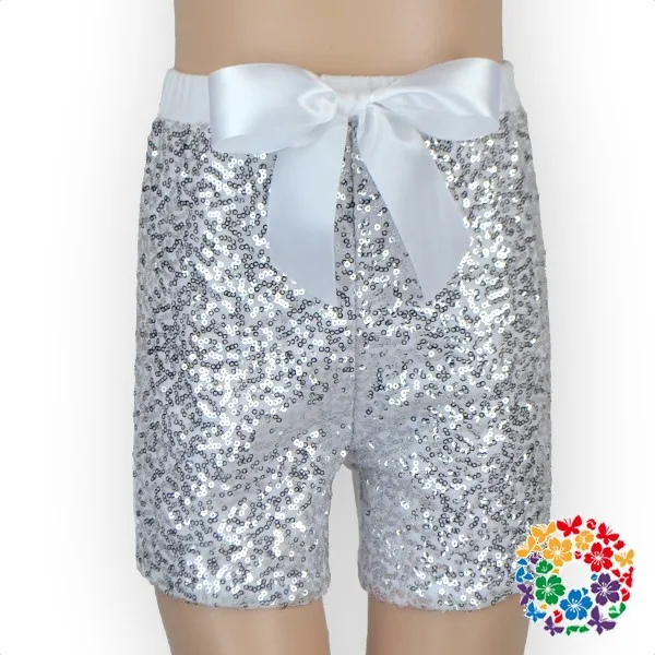 2019 летние Серебристые короткие трусики с блестками, блестящие шаровары для маленьких девочек, блестящие трусики для маленьких девочек, милые трусики для маленьких девочек