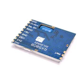 Module Récepteur FPV RX5808 – 5,8 GHz – Audio/vidéo – Pour Drone RC, Hélicoptère – ABS – 28x23x3 Mm