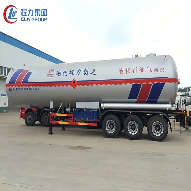 Переносной трейлер-танкер для хранения пропанового газа с объемом от 30000 до 60000 литров