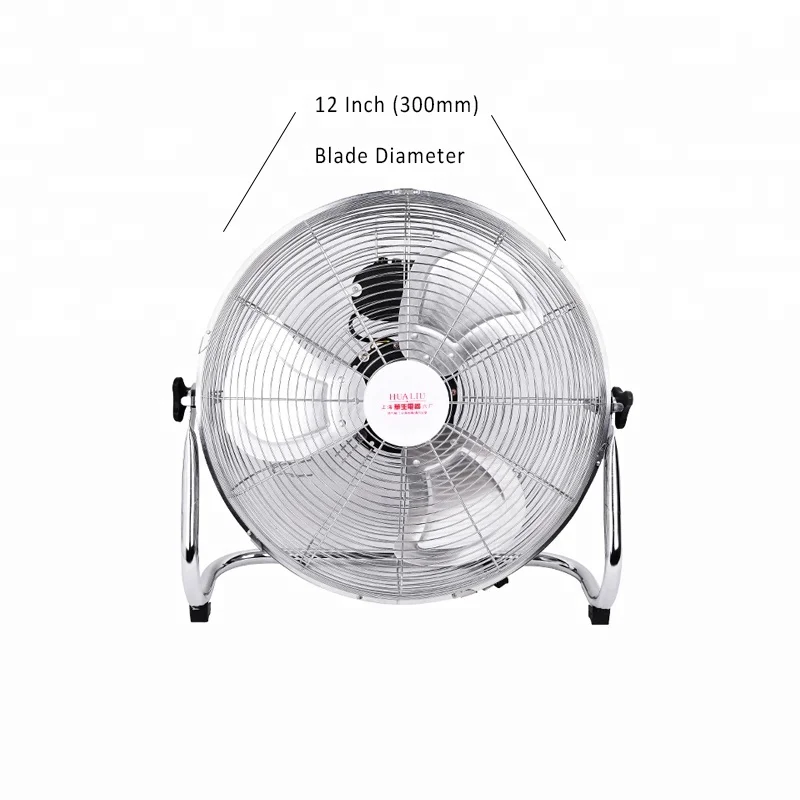 Electric Motor Cooling  Industrial Design High Velocity Metal Blades 14 16 18 20 Inch Speed Coil  Floor Fan