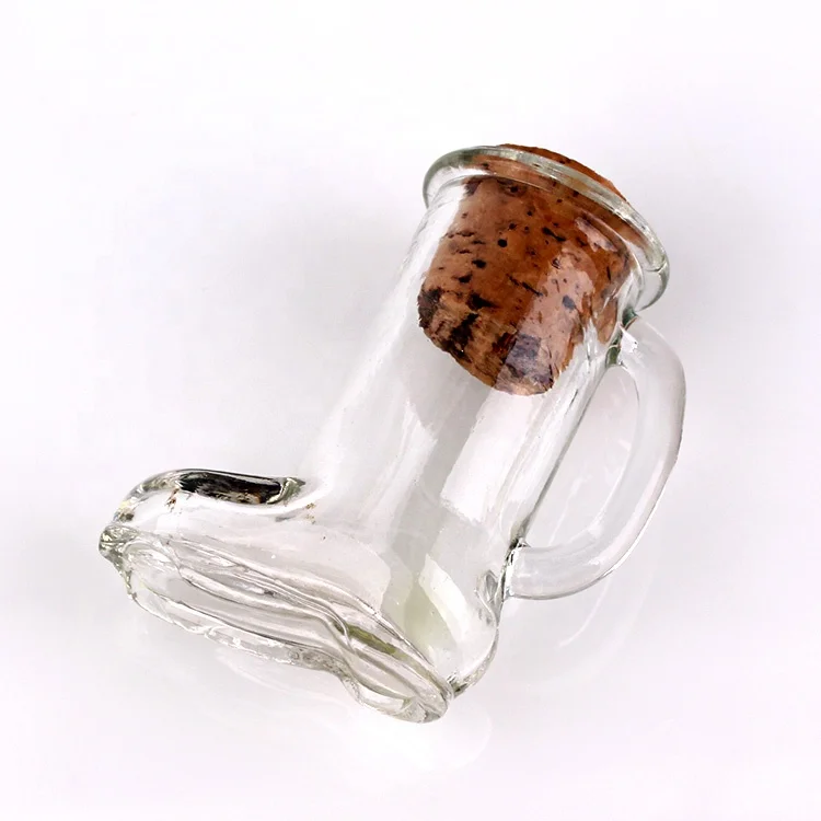 Unique Boot Shape Mini Glass Perfumn Liquor Bottle with Cork