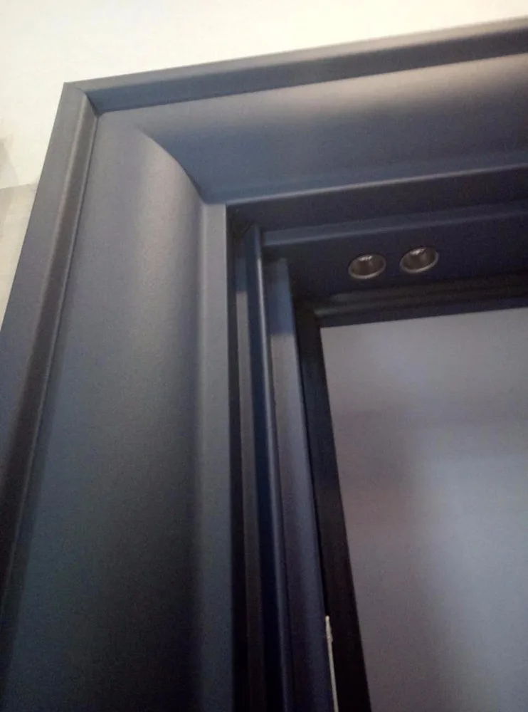High Quality Smoke Gray Iron Security Door Hot Sale European Design Front Metal Door