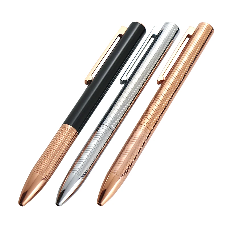 6 Stück Kugelschreiber Set In Roségold – Metall-Push-Up-Design Mit Stylus-Funktion | 1,0 Mm Mine, Schwarze Tinte | Für Büro, Schule & Als Geschenk
