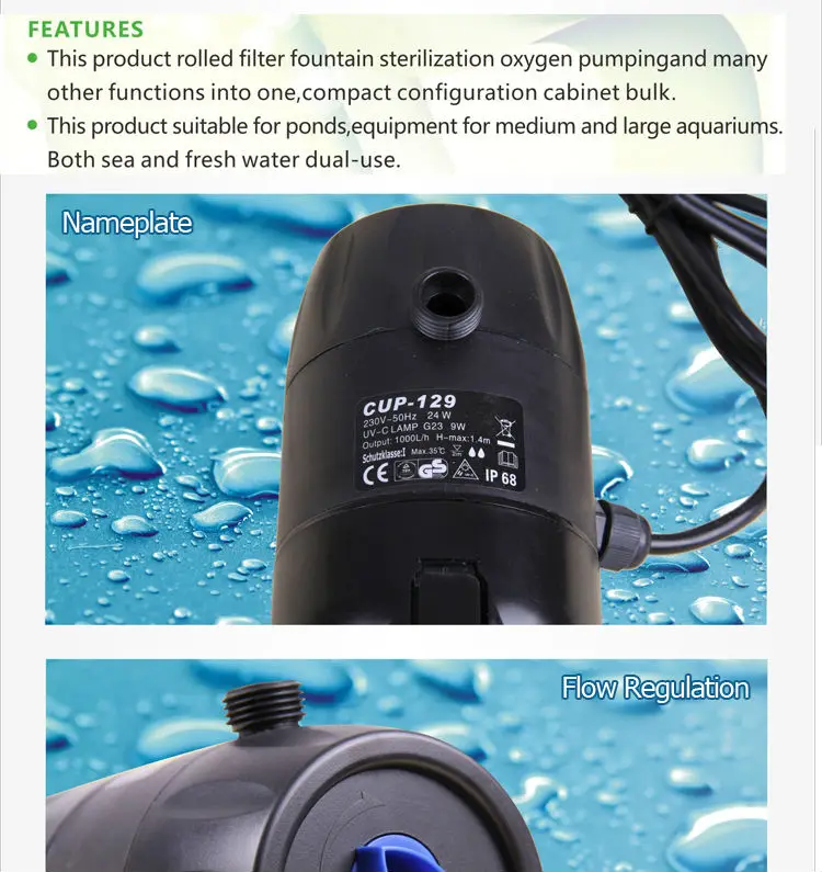 Sunsun Koi Pond Filter 1000l/h With 9w Uv Clarifier Cup129 Buy Koi