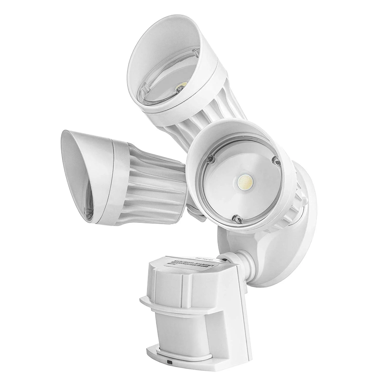 2019 Hot Sale 3 Head White Motion Light 45W  LED Security Light Dusk to Dawn 5000K LED Flood Light