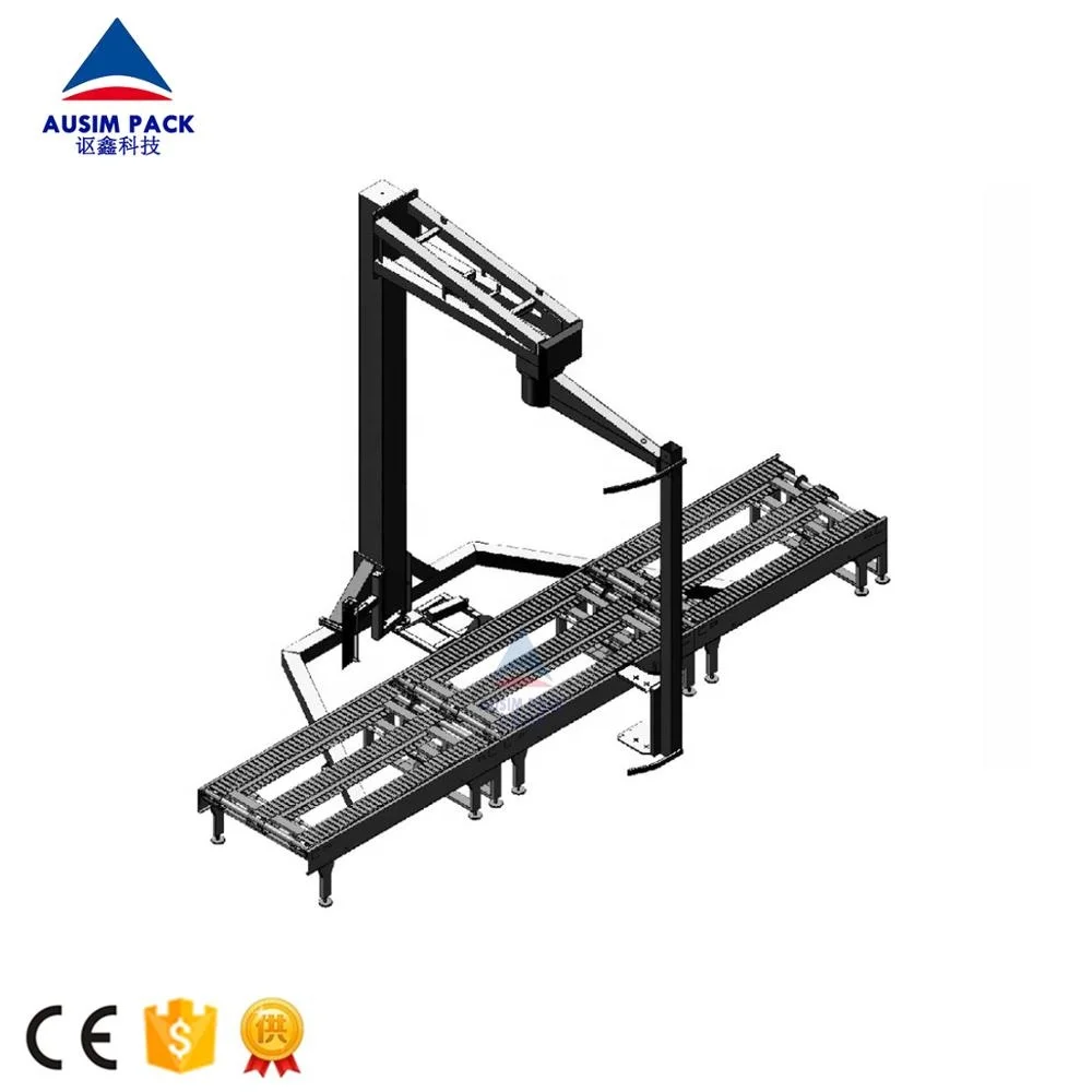Полностью Автоматическая Механическая упаковочная машина для стрейч-пленки поддонов с вращающимся рычагом и дополнительным