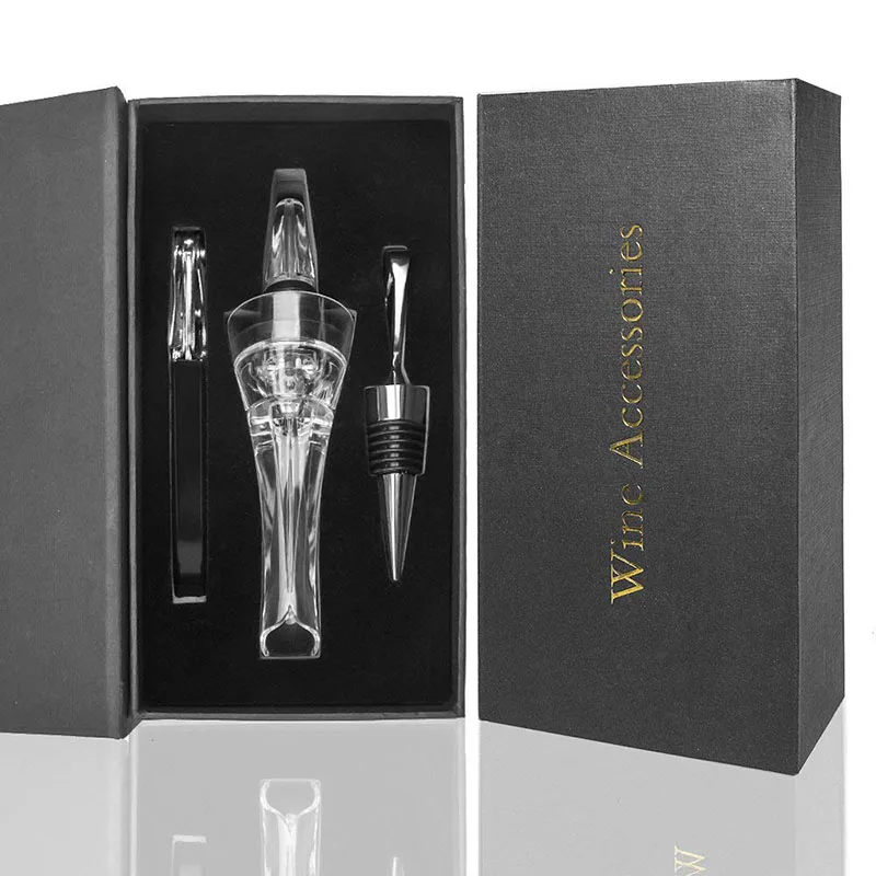 Factory Price Premium Eagle Wine Drip Stopper Aerator Pourer Party Gift Set Wine Aerating Pourer Decanter