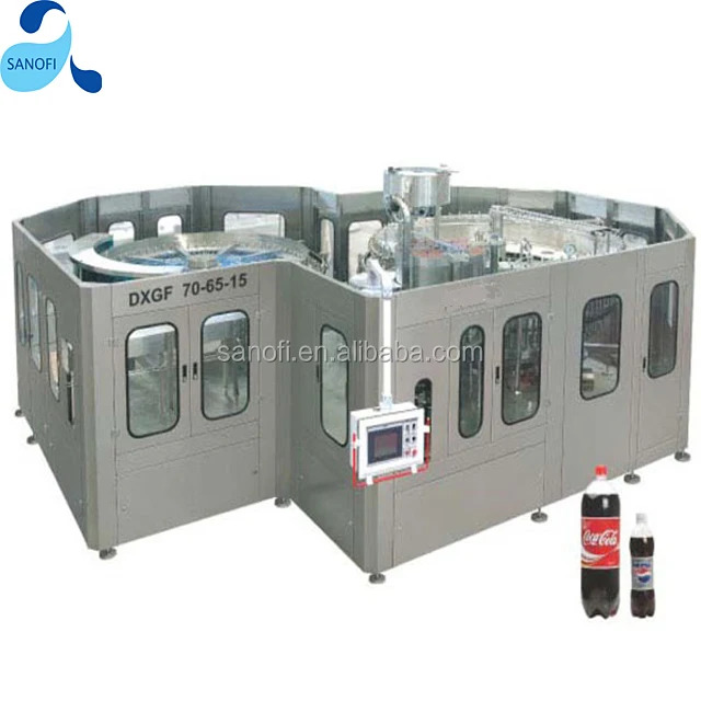 Automatic CSD Soft Drinks Filling Machine Tarhun Buratino 200ml Plastic and 500ml Glass Bottle from Baikal Production Line