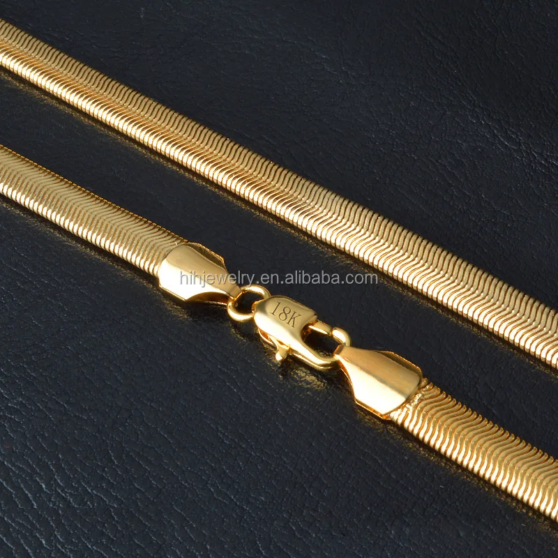 Fashion Dubai 18k Gold Snake Chain 