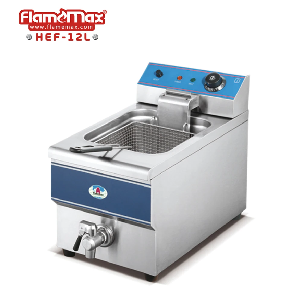 FLAMEMAX HEF 81A Hot Sale Kitchen Equipment Stainless Steel Commercial Residential Electric Chips Chicken Deep Fryer