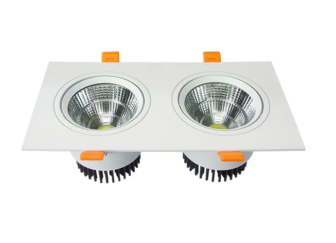 2 головки 7 Вт 10 Вт 12 Вт 20 Вт 30 Вт 300-6500K ip65 LED COB двойной потолочный светильник
