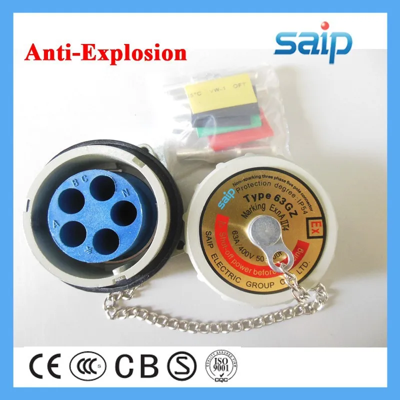 200amp Current Explosion Proof Plug and Socket 3 Phase 4poles