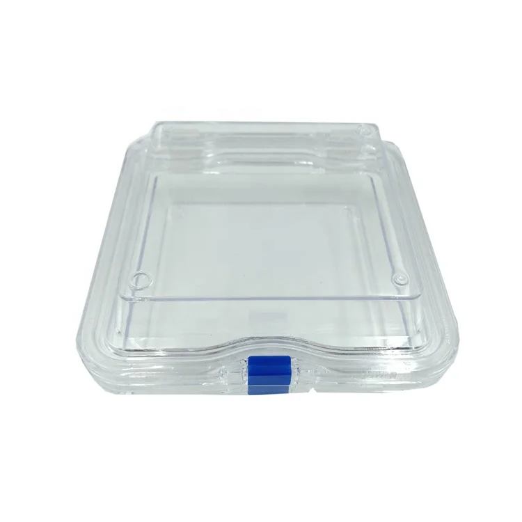 
Пластиковая мембранная коробка HN-155 13x13x5 см, коробка для хранения ювелирных изделий/электронных чипов/часов/зубных протезов 
