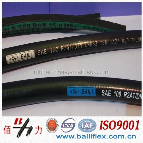 High Pressure Hydraulic Hose with Smooth Surface for Oil Delivery System