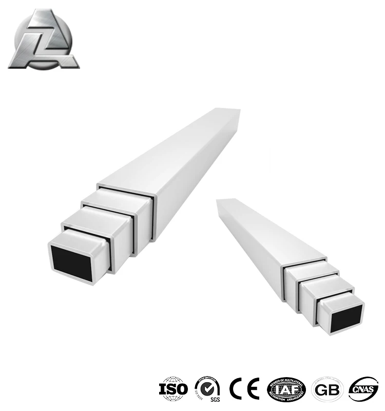 Hot Selling Silver Anodized Aluminum square Telescopic Tubing