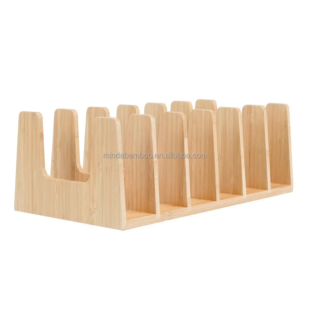 Органайзер для посуды, кухонная бамбуковая тарелка, подставка для тарелок, чашек, держатель для сушки крышек кастрюль, сушилка, стеллаж для хранения