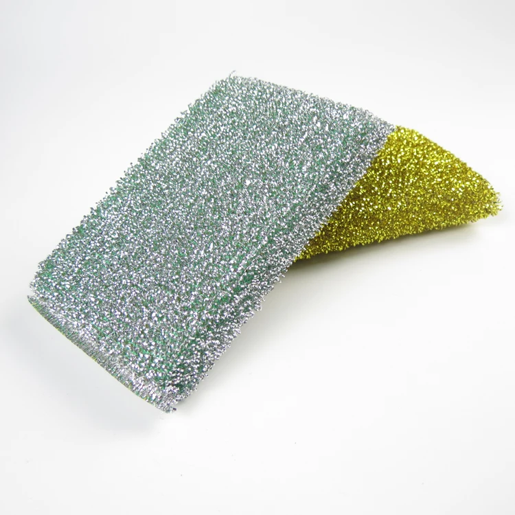 Gold Silver Color Cleaning Cloth for Sponge Scourer Scrubber Material -  China Cleaning Cloth and Sponge Cloth price