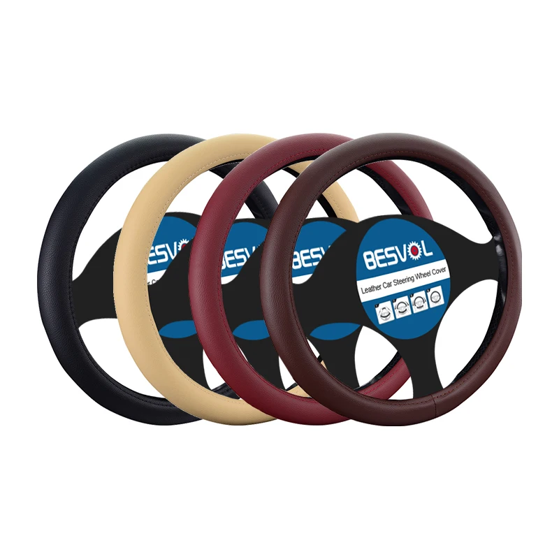 
FX-P-002 пользовательский двухцветный кожаный автомобиль рулевое колесо крышка микрофибра искусственная кожа 