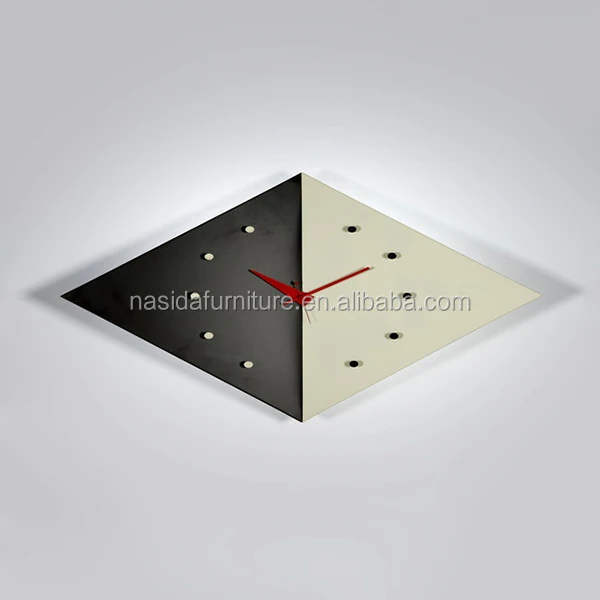 Большие настенные часы с кварцевым механизмом в форме алмаза