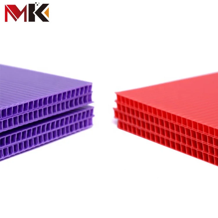 Translucent Polypropylene Plastic Cartonal Sheet PP Corrugated Board Plastic Cardboard Sheet 48x96 Twin Wall Polycarbonate Sheet