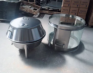 
 Рекламный угольный Жаровня из закаленного стекла для курицы/Пекинской утки  