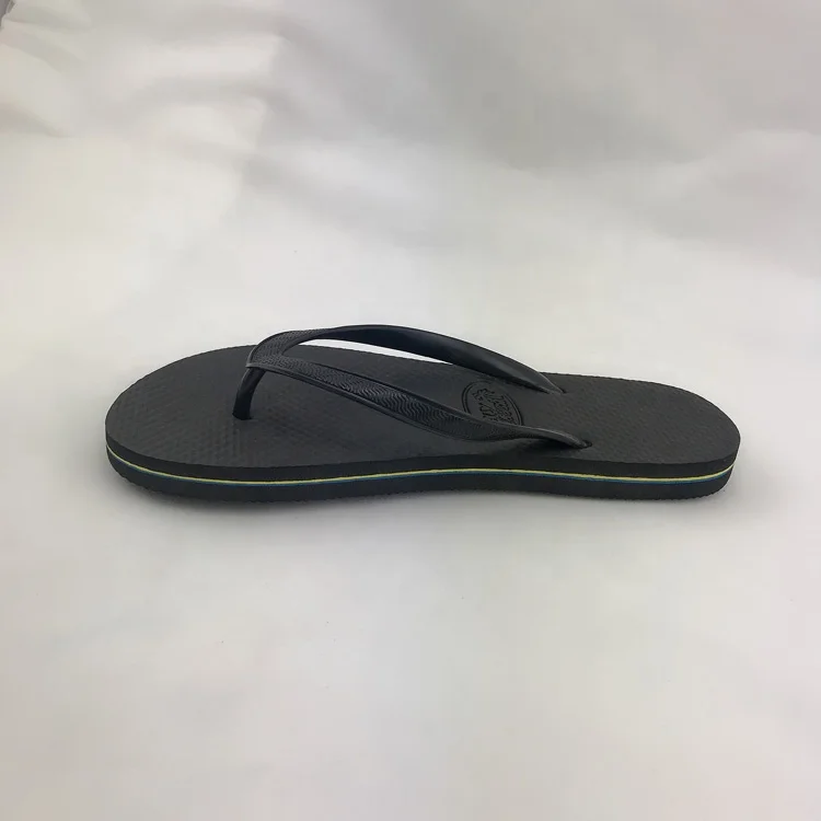 Лидер продаж низкая цена однотонные черные мужские шлепанцы на плоской подошве с принтом заказ оптовая продажа