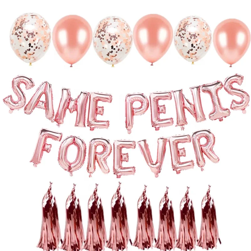 Bachellorette Party Balloons same Penis Forever Balloon, Bridal Shower Gold  Penis Balloons, Hen Bachelorette Party Decor 