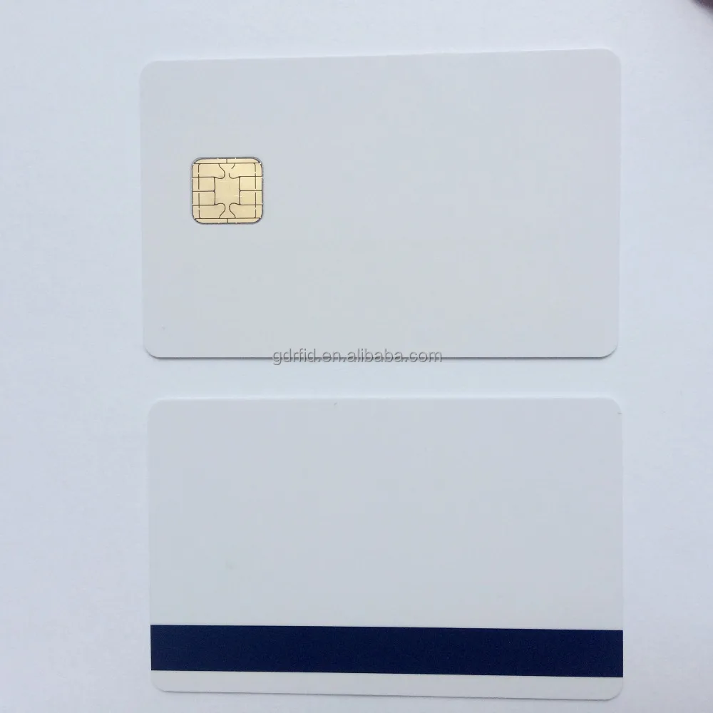 J2A040 Java JCOP Chip Cards JCOP21-40K Contact Java Card Smart Card with 2 Track 8.4mm HICO Black Magnetic Stripe Provide TK Value 5 Pack 