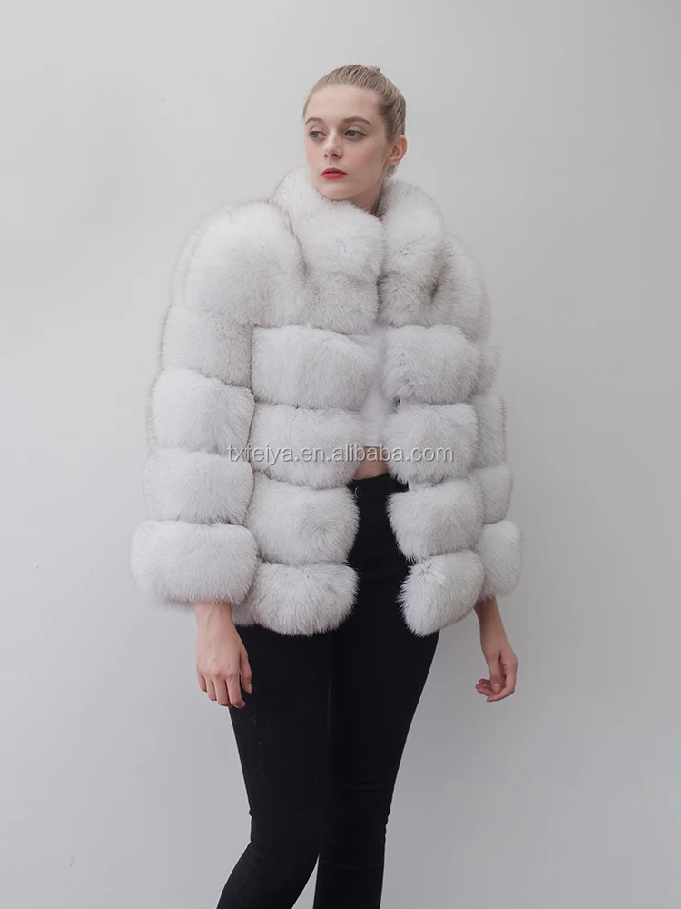 Women's Luxury Real Fox Fur Coats Best Selling Natural Fox Fur Jacket