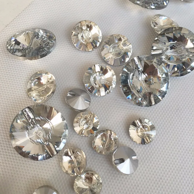 The Round Shape Crystal Beads for Making Wedding Dress Accessory ,sew on  Crystal Beads
