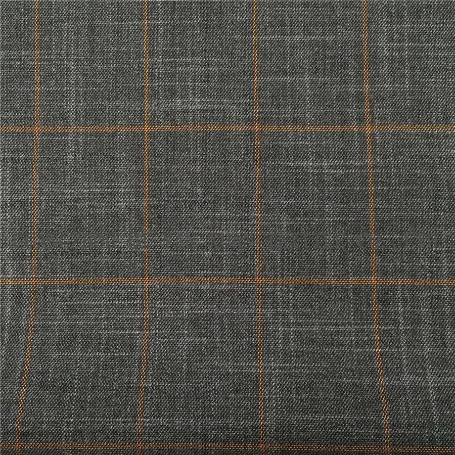 Оптовая продажа, полиэстер, вискоза, смесь материала, клетчатый дизайн, текстурированный костюм, мужской костюм, Блейзер, ткань для лета