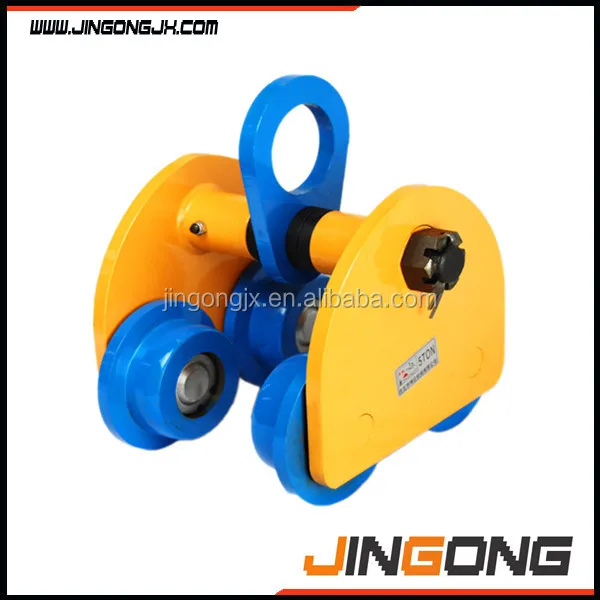Chain Pulley Block Mechanism with Shackle Industrial Geared Trolley Wheels / Beam Geared Trolley Wheel with Brake