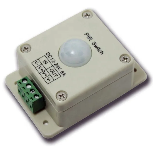Automatic DC 12V-24V 8A Infrared PIR Motion Sensor Switch For LED Lamp light K