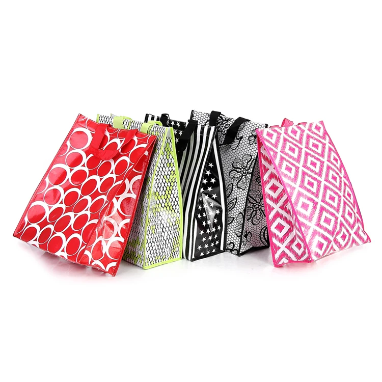 China 2023 New Design High Quality Christmas Shopping pp Woven Gift Shopping Bag