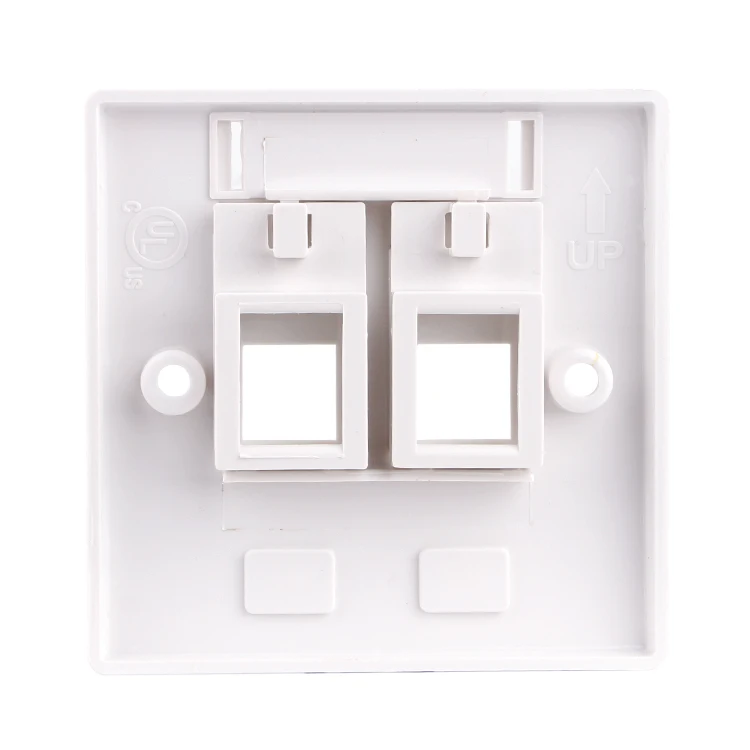 Высококачественная сетевая Лицевая панель RJ45 с одним/двумя портами 3 м/Сетевая Лицевая панель порта cat6 1/2