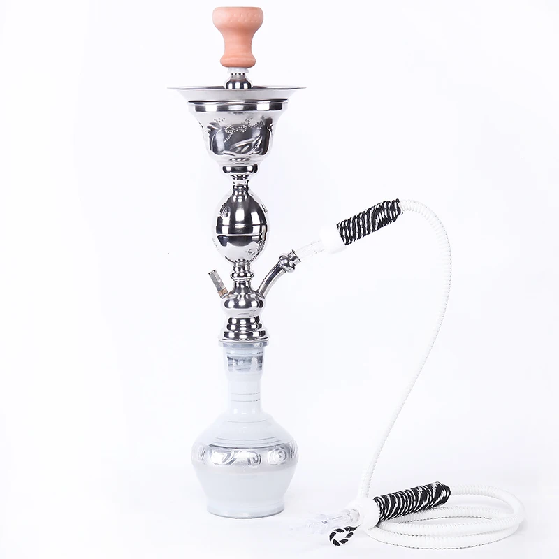 Stainless Steel Arabic Hookah Shisha with Ice Chamber - 80cm