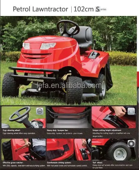 CE Approved Tractor Riding Lawn Mower for Farm Home Use Manufacturing Plant Available in New Used Condition Manufactured China