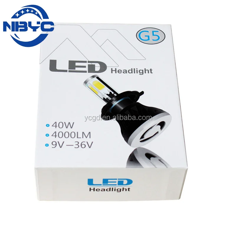 Auto Led Headlight G5 Led Bulb H1 H3 H4 H7 H11 9005 9006 Car Led Headlight