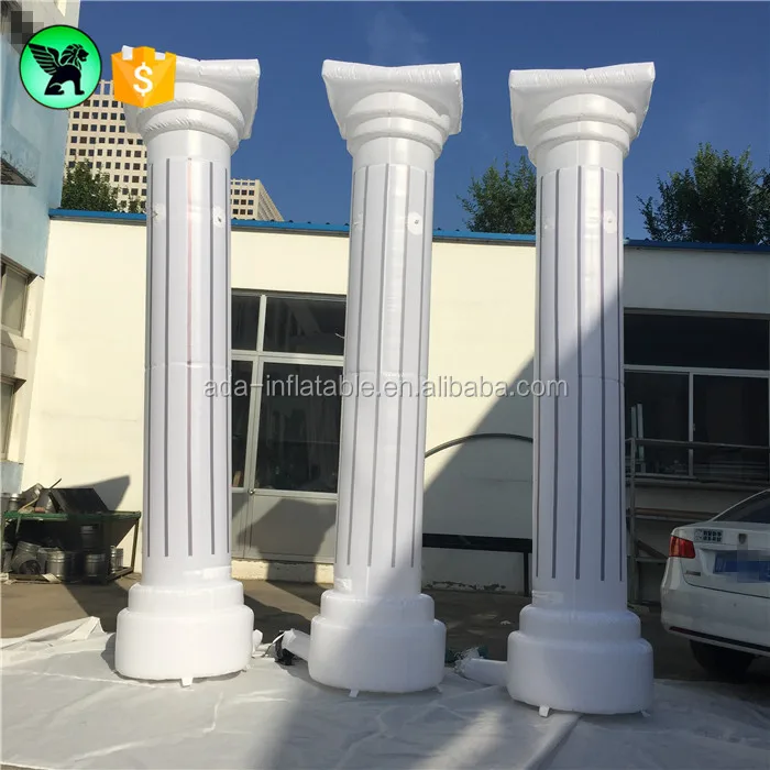 13ft High Event Roman Column Inflatable Decoration Giant 4m High Lighting Column Pillar Inflatable A2277