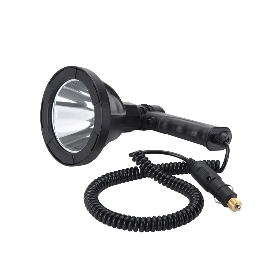 12v high power led searchlight 12v Portable handheld searchlight LED Rechargeable 10w cree car spotlight
