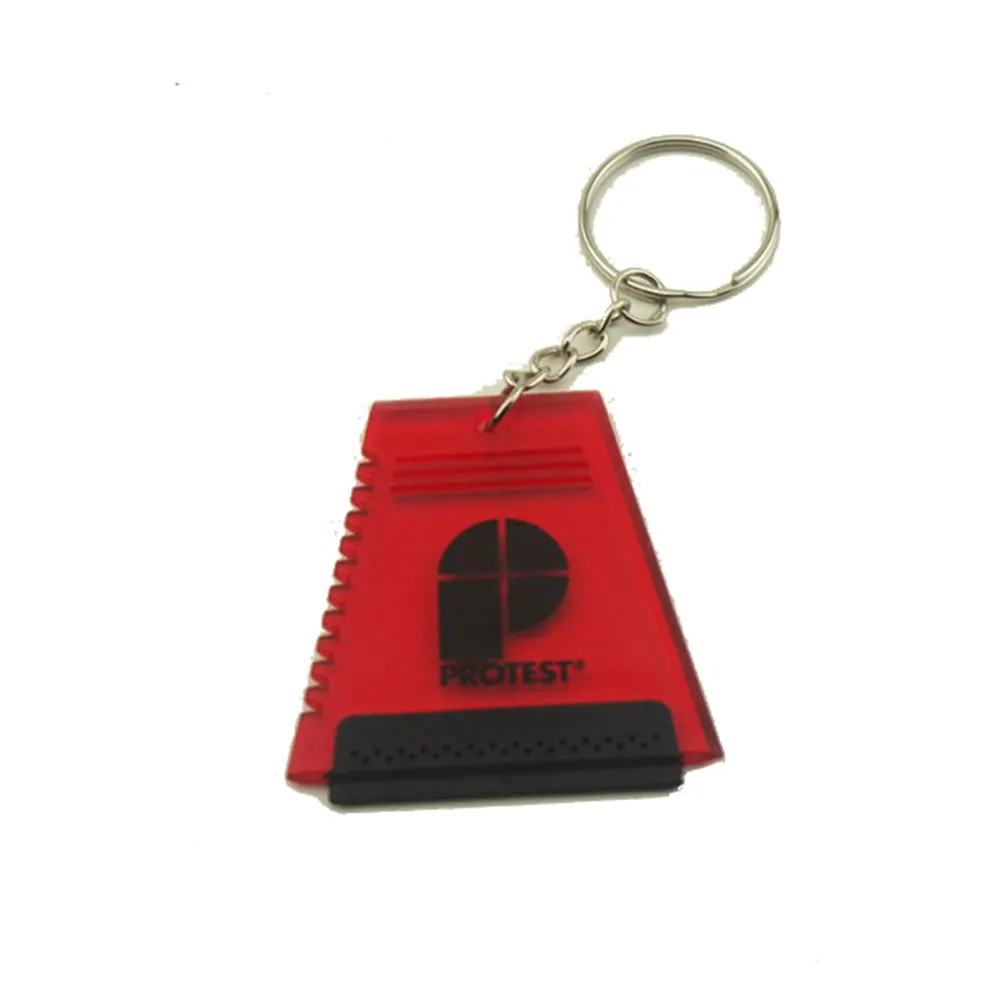 Promotional Custom logo Cheap Popular Mini Car Ice Scraper with Keychain