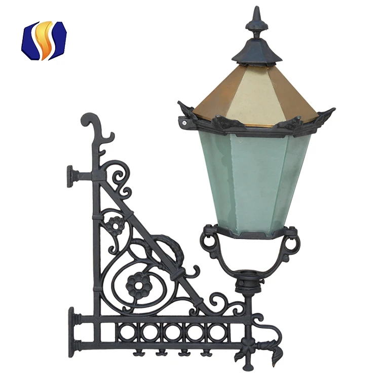 Открытый антикварной угол настенный светильник сад стены фонарь