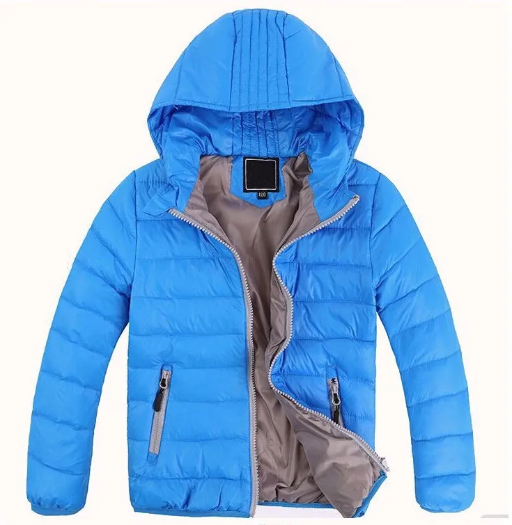 Retail New 2015 Children outerwear boys girls Winter Thick warm Solid fashion coats jackets Kids Korean
