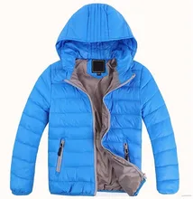 Retail New 2015 Children outerwear boys girls Winter Thick warm Solid fashion coats jackets Kids Korean
