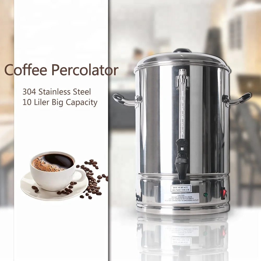 15L Commercial Coffee Urn Stainless Steel Coffee Dispenser Coffee Maker