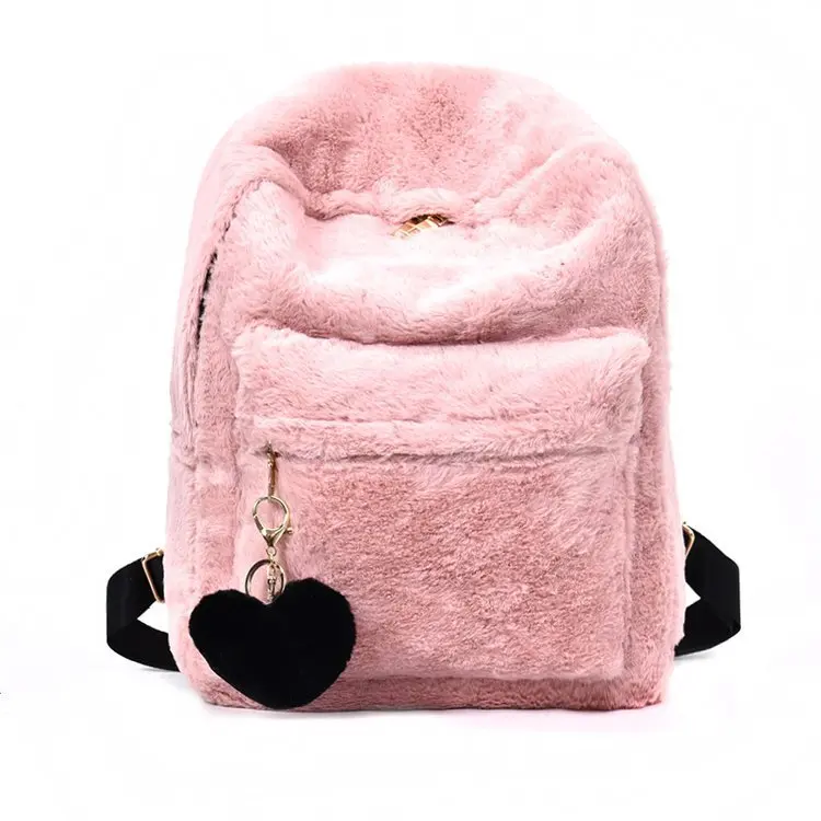light pink leather mini backpack